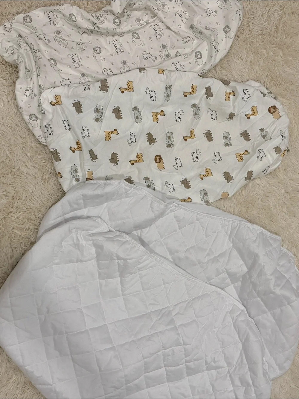 Baby bassinet bed sheets and waterproof covers